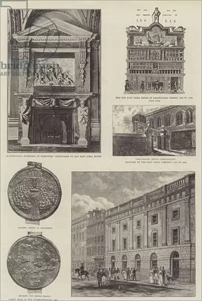 Historical Relics of the Old East India Company (b  /  w photo)