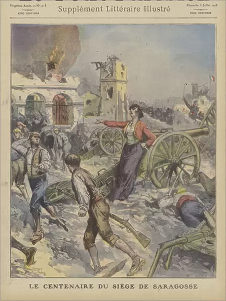 Centenary of the Siege of Saragossa (colour litho)