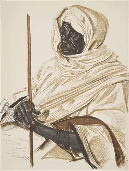 Aim Gabo, Sultan de Birao, from Dessins et Peintures d Afrique