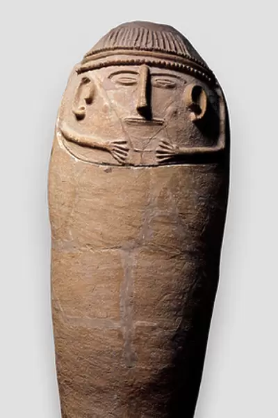 Anthropoid sarcophagus, 12th - 11th century BC (terracotta)