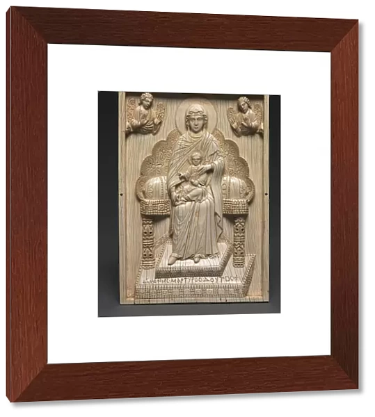 Ivory Plaque with Enthroned Mother of God ('The Stroganoff Ivory')