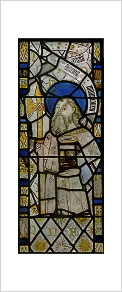 The east window depicting St Matthew (stained glass)