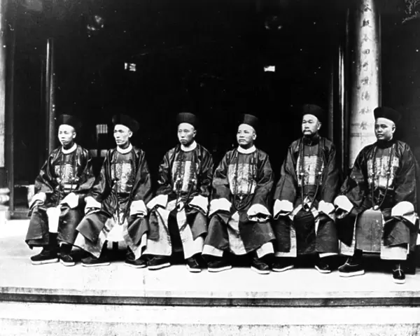 Chinese Mandarins, c. 1875 (b  /  w photo)