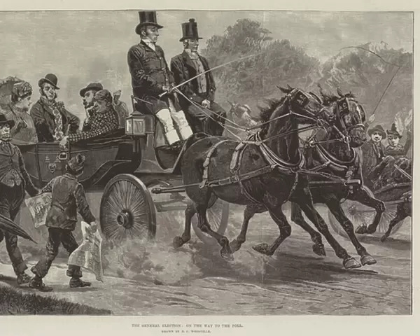 The General Election, on the Way to the Poll (engraving)