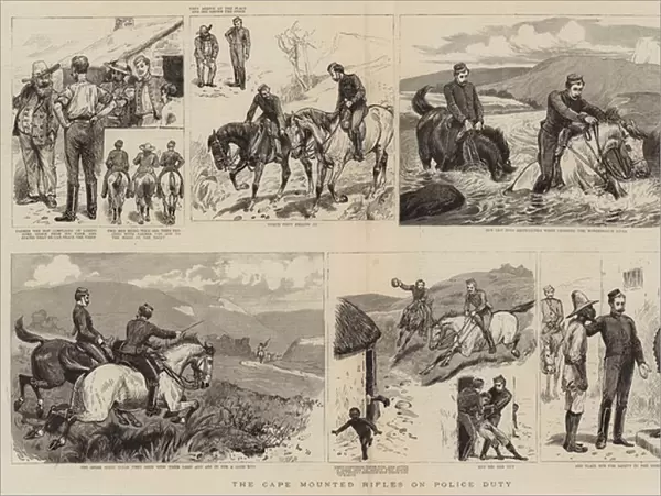 The Cape Mounted Rifles on Police Duty (engraving)