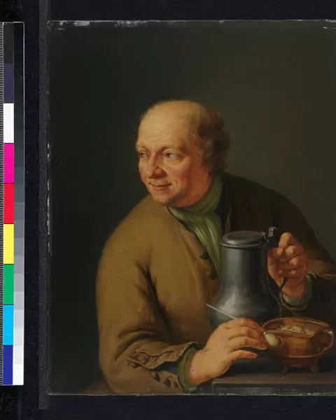 Man with a Tankard, 1739 (oil on panel)