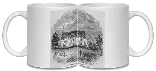 Sir Isaac Newtons birthplace (engraving)