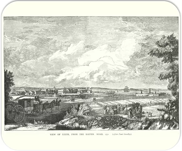 View of Leith, from the Easter Road, 1751 (engraving)