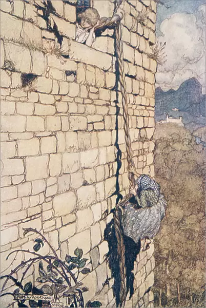 'The Witch Climbed up ', from The Fairy Tales of the Brothers Grimm, pub