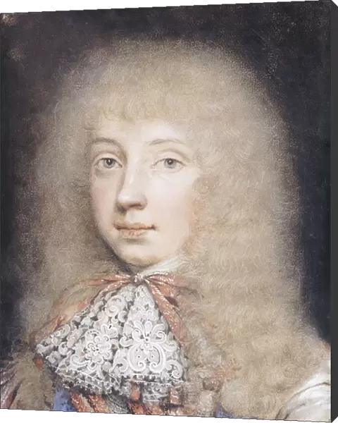 Portrait of Edward Stuart, Bust Length, with Flowing Hair and Lace Stock