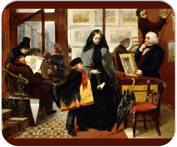 A Sketch for Nameless and Friendless, c. 1857 (oil on panel)