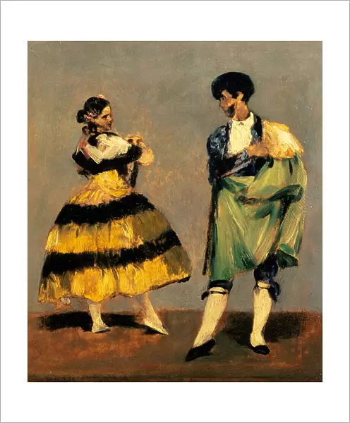 Spanish Dancers, 1879 (oil on parchment)