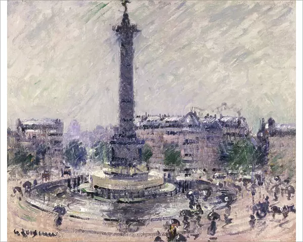 Paris, Place de la Bastille, c. 1922 (oil on canvas)