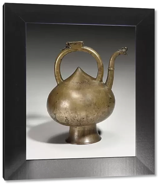 A Safavid brass ewer, Iran, 17th century (brass)