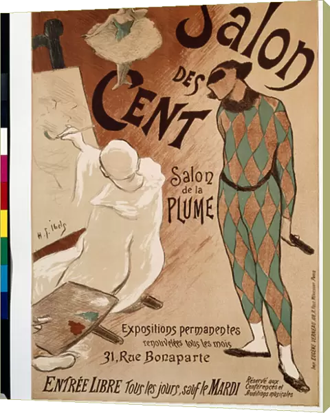 Salon des Cents, 1893 (lithograph in colours)