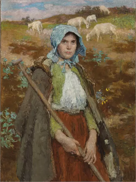 The Goatherd (oil on canvas)