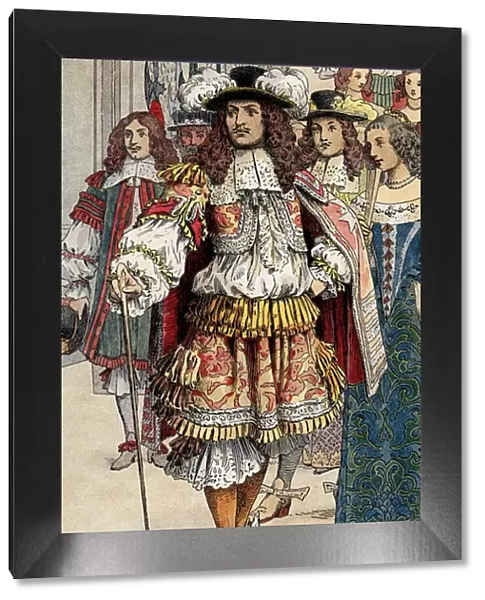 French king Louis XIV in his castle of Vaux Le Visomte, (Vaux-le-Vicomte) France