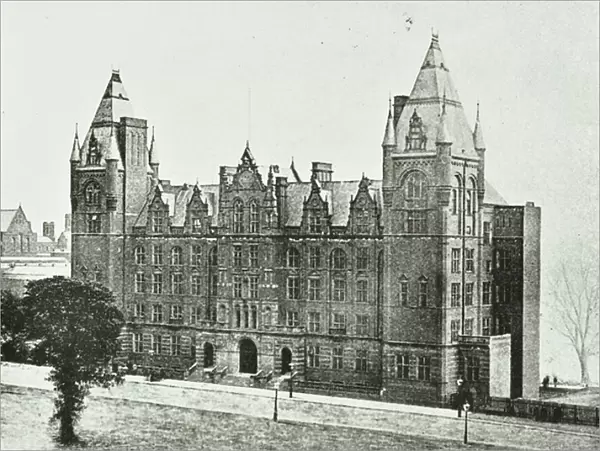 Royal College of Music: exterior, 1894 (b  /  w photo)