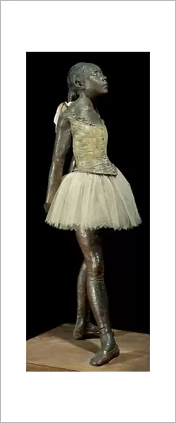 14 years old or great dancer dressed Sculpture by Edgar Degas (1834-1917