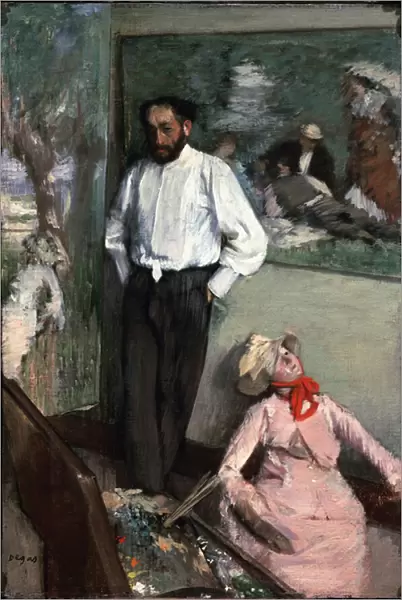 L Homme et le Pantin ou Portrait de Henri Michel Levy dans son atelier 1879
