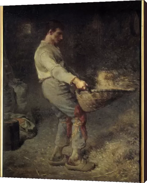 Le vanneur Painting by Jean Francois Millet (1814-1875) 1868 Sun