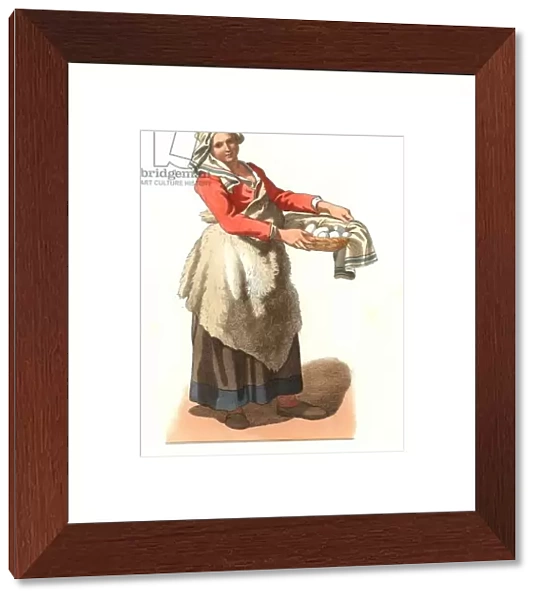 Peasant of Milan (Italy), 18th century, after an engraving by Francesco Londonio (1723-1783) - Lithography based on an illustration by Edmond Lechevallier-Chevignard (1825-1902), from 'Costumes historiques des 16e