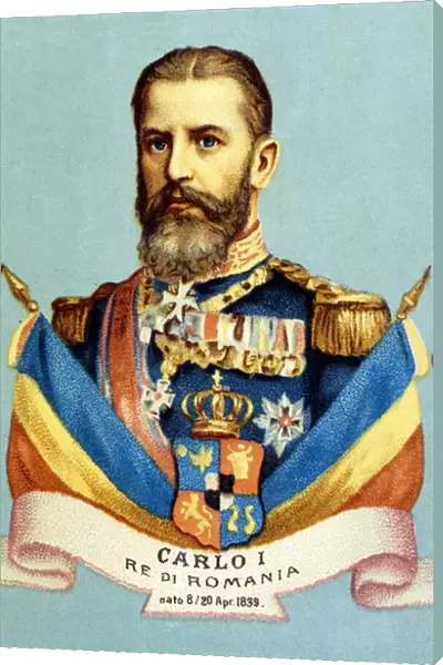 Portrait of Charles I (Carol I) (1839-1914), King of Romania