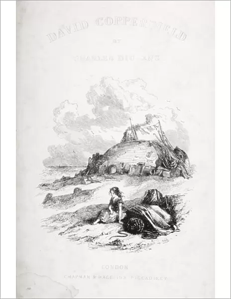 Title page illustration from David Copperfield by Charles Dickens (1812-70) first published 1850 (litho)