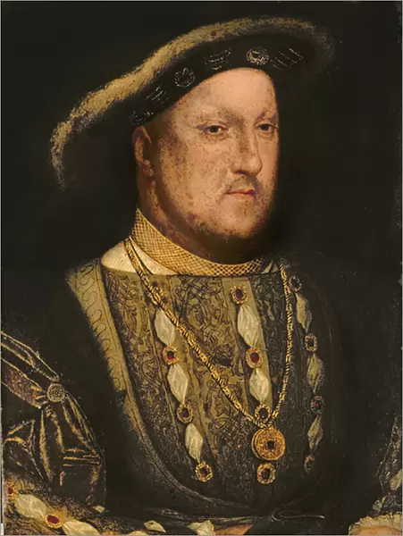 Portrait of Henry VIII (1491-1547) c. 1536 (copper)