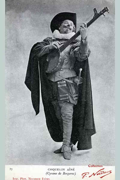 Constant Poppy aka Coquelin aine (1841 - 1909) photographed in the costume of Cyrano de