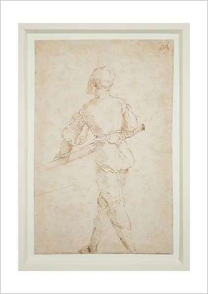 A Man with an Oar, c. 1520-21 (pen & brown ink on paper)