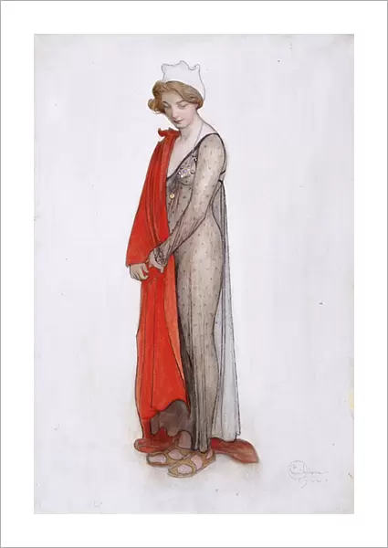 Red and Black, 1906 (w  /  c on paper