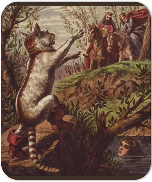 Illustration for Puss in Boots (colour litho)
