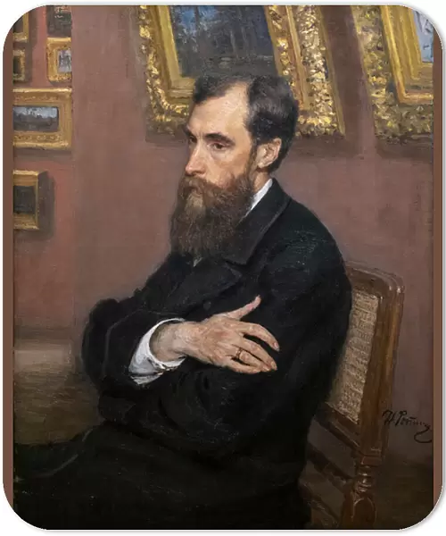 Portrait of Pavel Mikhailovich Tretyakov, 1883, (Oil on canvas)