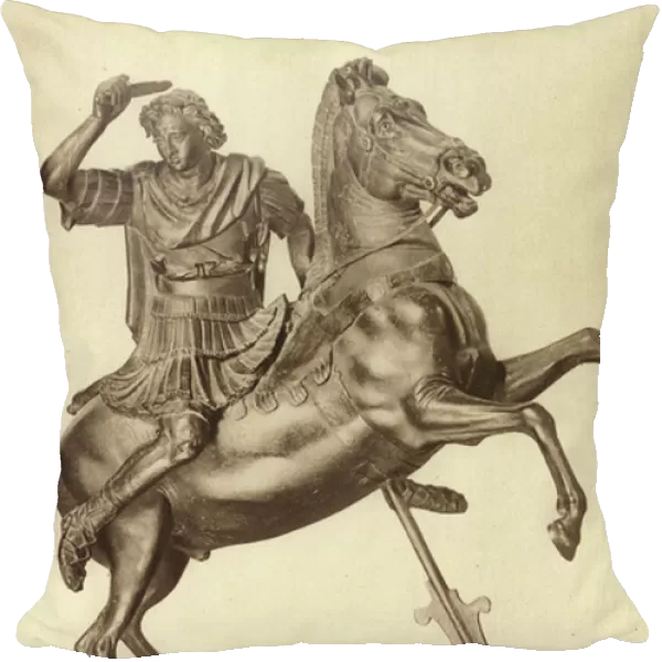 Alexander the Great, a precious bronze, Ercolano 1761 (b  /  w photo)