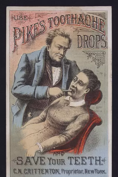 Pikes toothache drops, advertisement (colour litho)