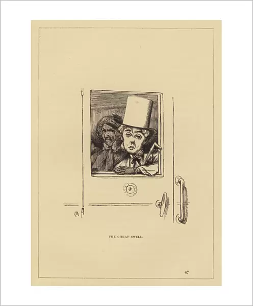 London People, The Excursion Train: The Cheap Swell (engraving)