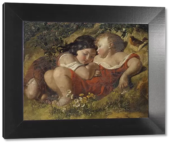 Children in the Wood, 1855 (oil on canvas)