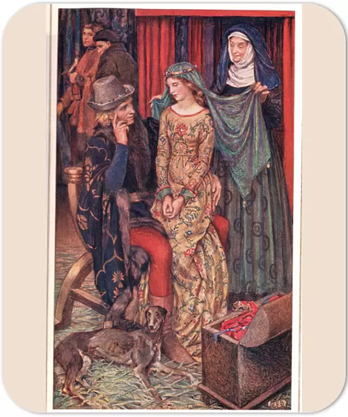 Enid, illustration from Idylls of the King by Alfred Tennyson (1809-92), published by Hodder & Stoughton, 1910 (colour litho)