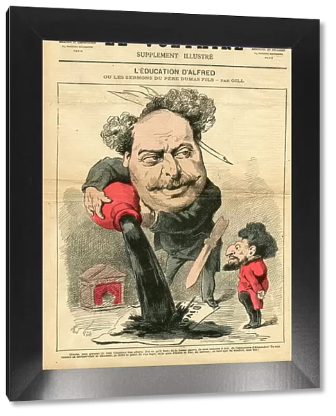 The Illustrated Voltaire, 1880_2_8 - Illustration by Louis Alexandre Gosset de Guines dit Gill (1840-1885): Divorce - Dumas Alexandre (son), Naquet Alfred