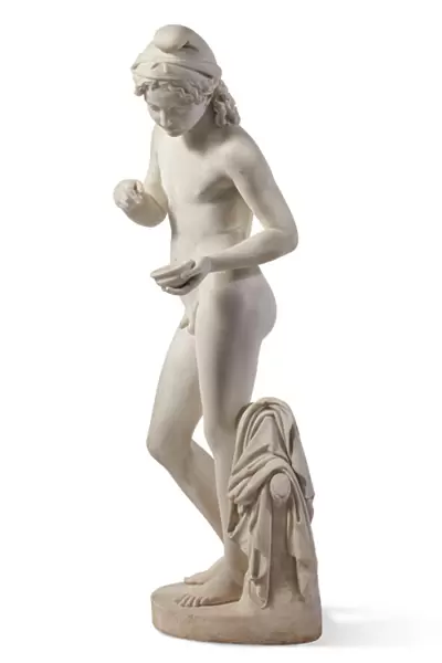 A White Marble Figure of a Youth, possibly Paris or Ganymede, 1810 (marble)