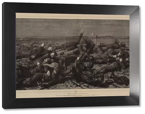 The Last Bivouac, the Crest of a Hill between Champigny and Villiers, on the Night of 5 December 1870 (engraving)