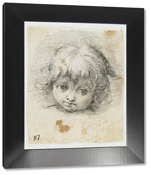 Portrait of a Child (black chalk)