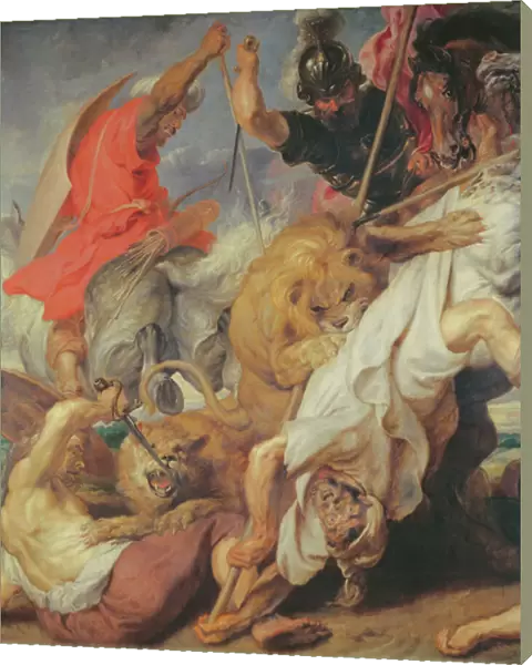 Detail of The Lion Hunt, 1621 (oil on canvas) (see 203326 and 196202)