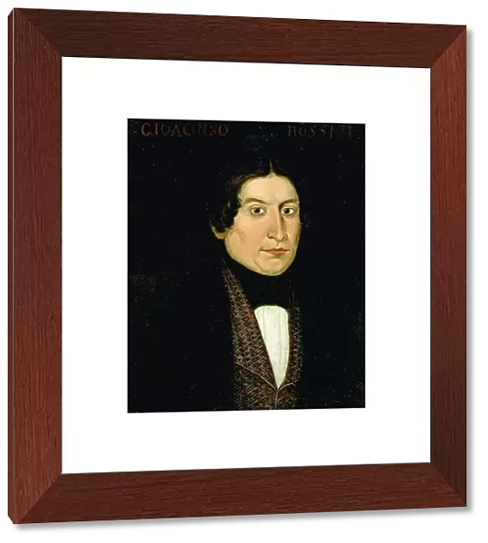 Portrait of Gioacchino Rossini (1792-1868) (oil on canvas)