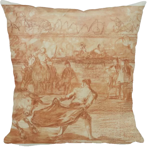 Bullfighting, 1815-16 (red chalk on paper)
