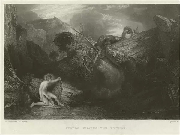 Apollo Killing the Python (engraving)