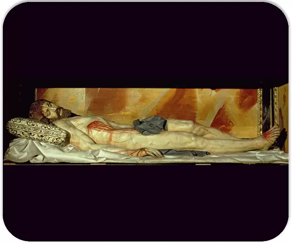 Dead Christ (polychrome stone)