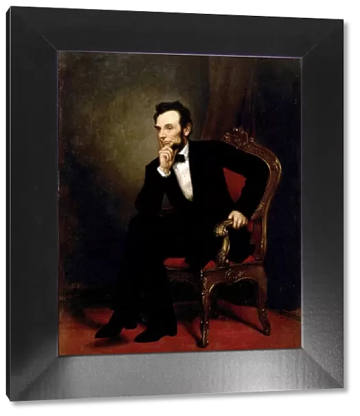 Portrait of Abraham Lincoln, 1869 (oil on canvas)