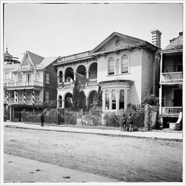 Union headquarters at 26 South Battery Street in occupied Charleston, South Carolina, 1865 (b  /  w photo)